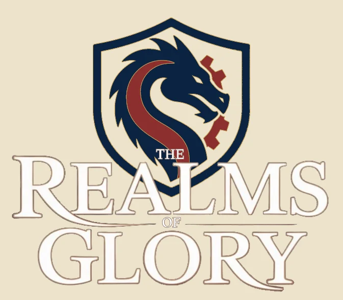 The Realms of Glory: dragon and gear crest